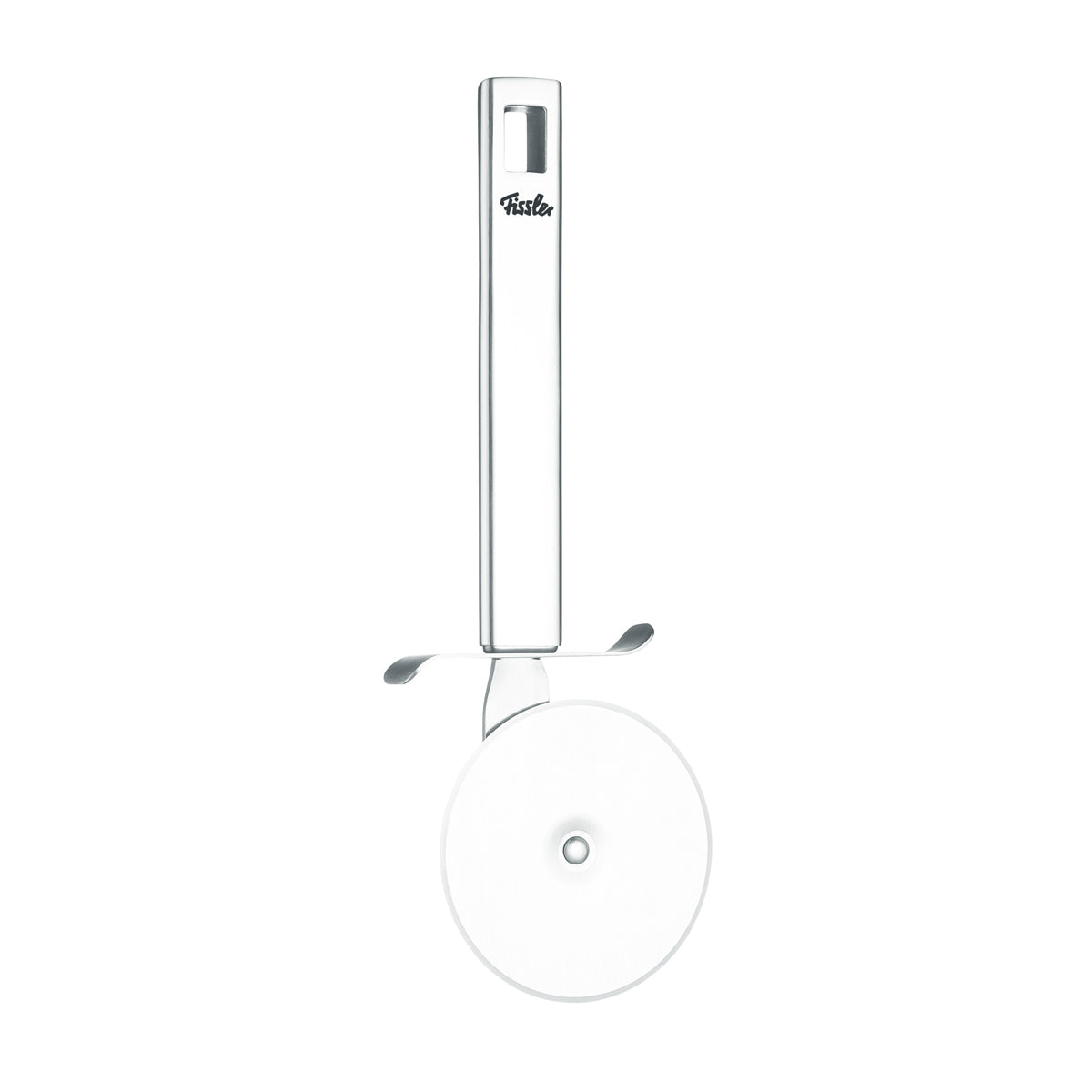 Original-Profi Collection® Stainless Steel Pizza Cutter with Ergonomic Handle, Guard, and Fissler Logo - Precision Made in Germany.