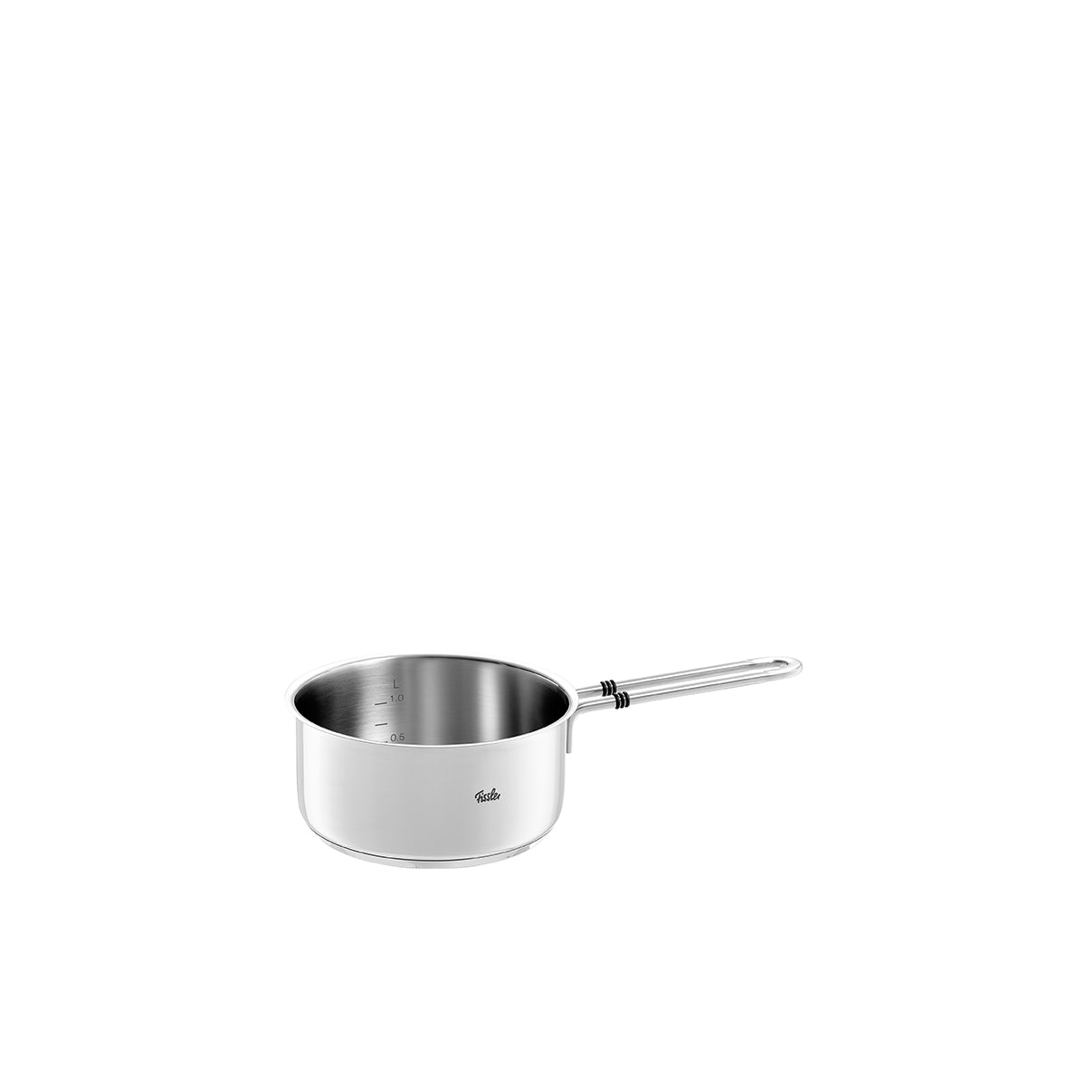 Fissler Bonn 16 cm Saucepan without Lid, Premium Stainless Steel, Long Handle, Superthermic Base, Modern German Design in White.