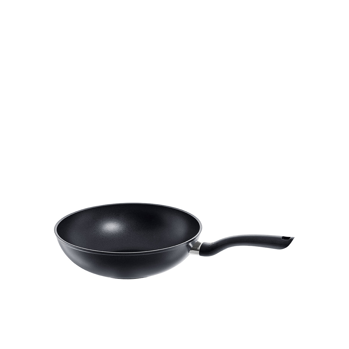 Fissler Cenit® Wokpfanne Induktion 28 cm, schwarz, antihaftbeschichtet, Langgriff - Präzision und zeitlose Qualität made in Germany.
