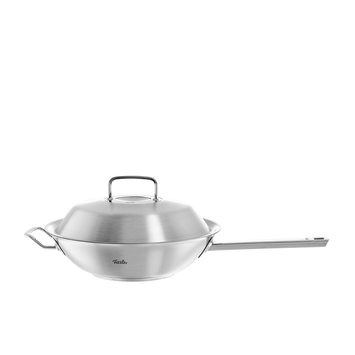 Original-Profi Collection® Wok (30cm) Stainless Steel with Metal Lid, Handle & Side Handle - Durable, Timeless & Dishwasher Safe.