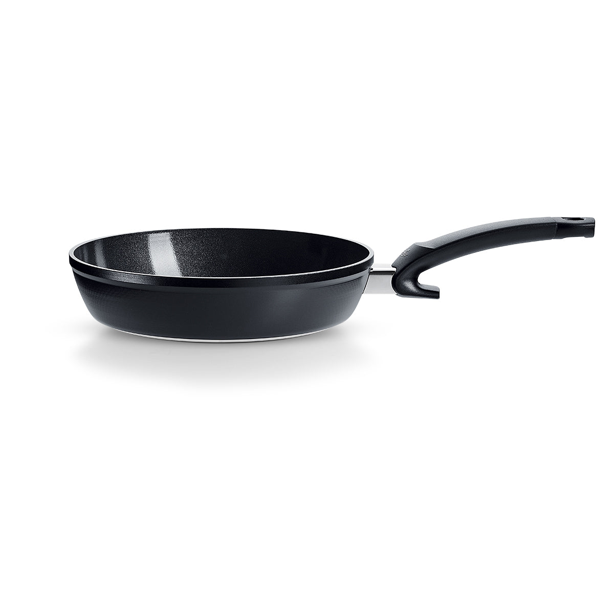 Fissler Ceratal® Comfort Frying Pan in Orbit Black with black Ceramic Coating, ergonomic handle, PTFE-free precision, "Made in Germany".