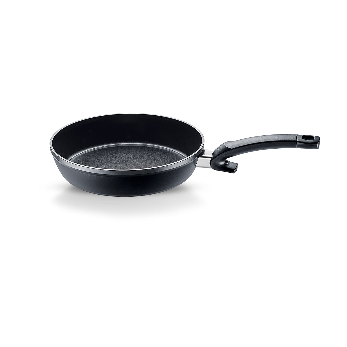 Fissler Ceratal® Comfort Frying Pan 28cm in Orbit Black with Glass Lid, PFAS/PTFE-free, modern handle precision "Made in Germany".
