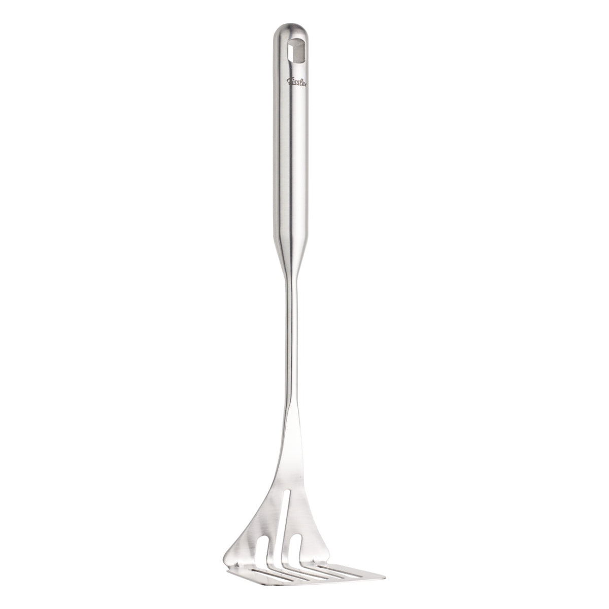 Fissler Essential® Potato Masher - a German-made stainless steel masher with an ergonomic handle and hanging hole, for effortless mashing.