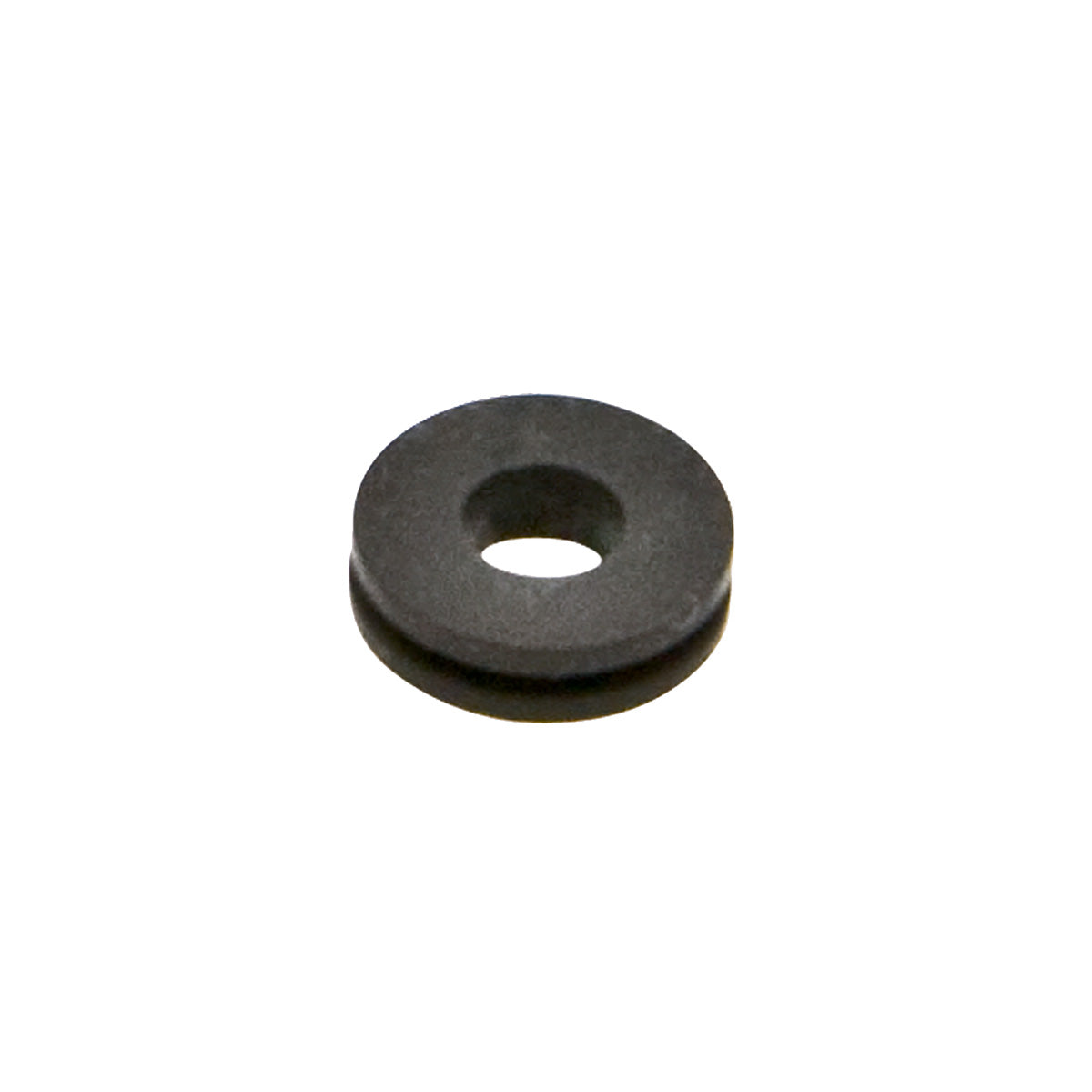 Fissler valve seat gasket for Pressure Cookers - precision-made black rubber ring with center hole, shown on a white background.