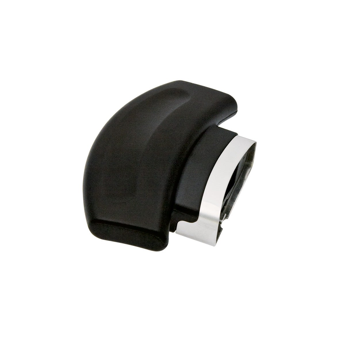 Vitavit® Edition Gegengriff 22 cm von Fissler-ergonomischer, schwarzer Griff mit silbernem Clip, präzise gefertigt in Deutschland. Weißer Hintergrund.