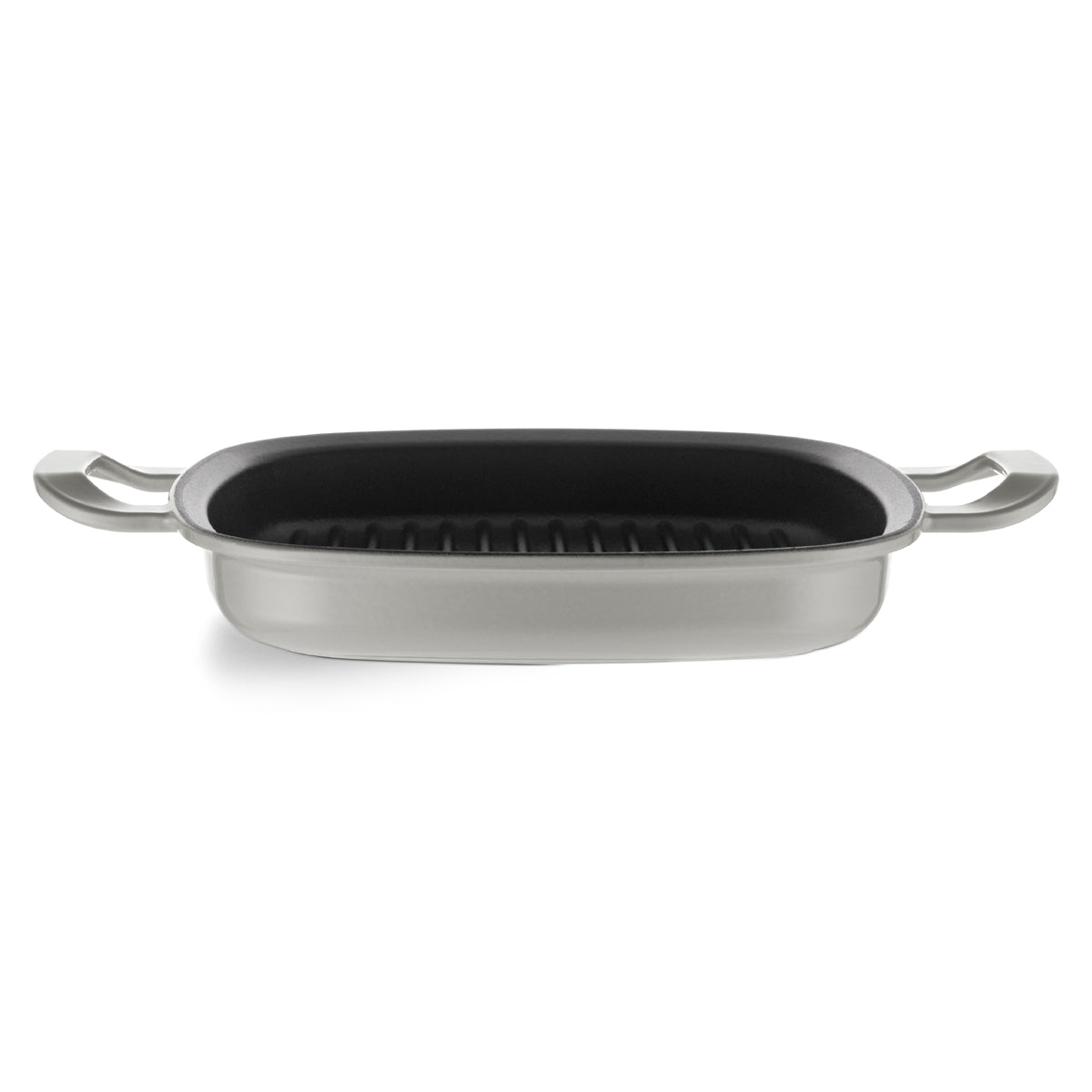 Fissler Original-Profi Collection® Cast Iron Grill Pan, 26x26cm, two handles, black ribbed interior for precise grilling.