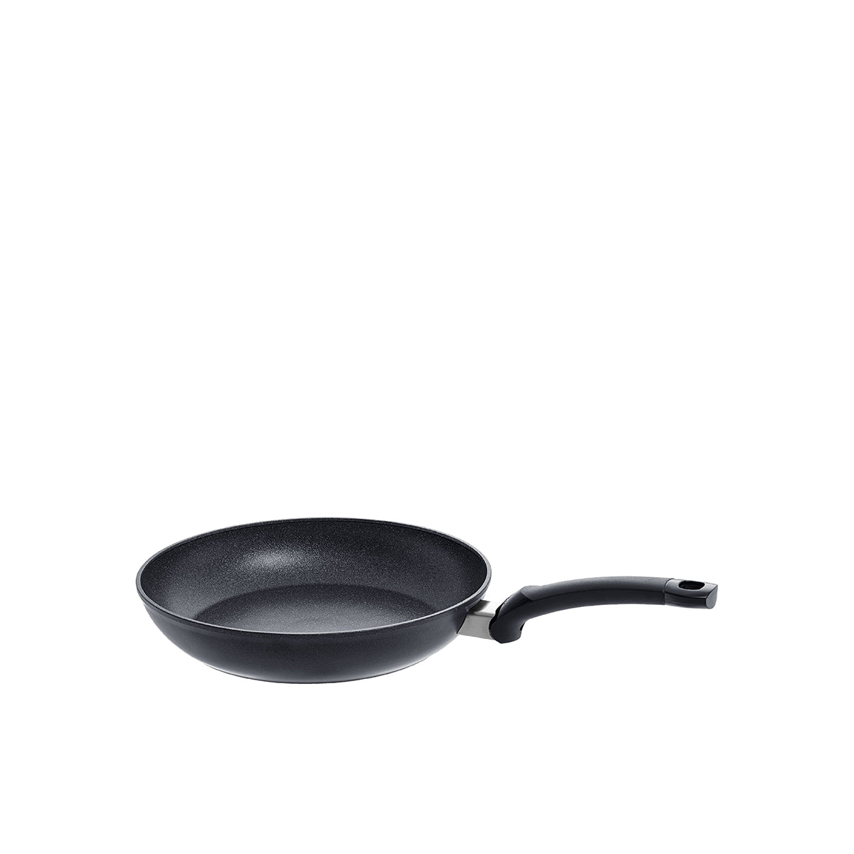 Fissler Adamant® Classic 2-piece Frying Pan Set (24/28 cm), black non-stick, German-made quality, timeless design on a white base.