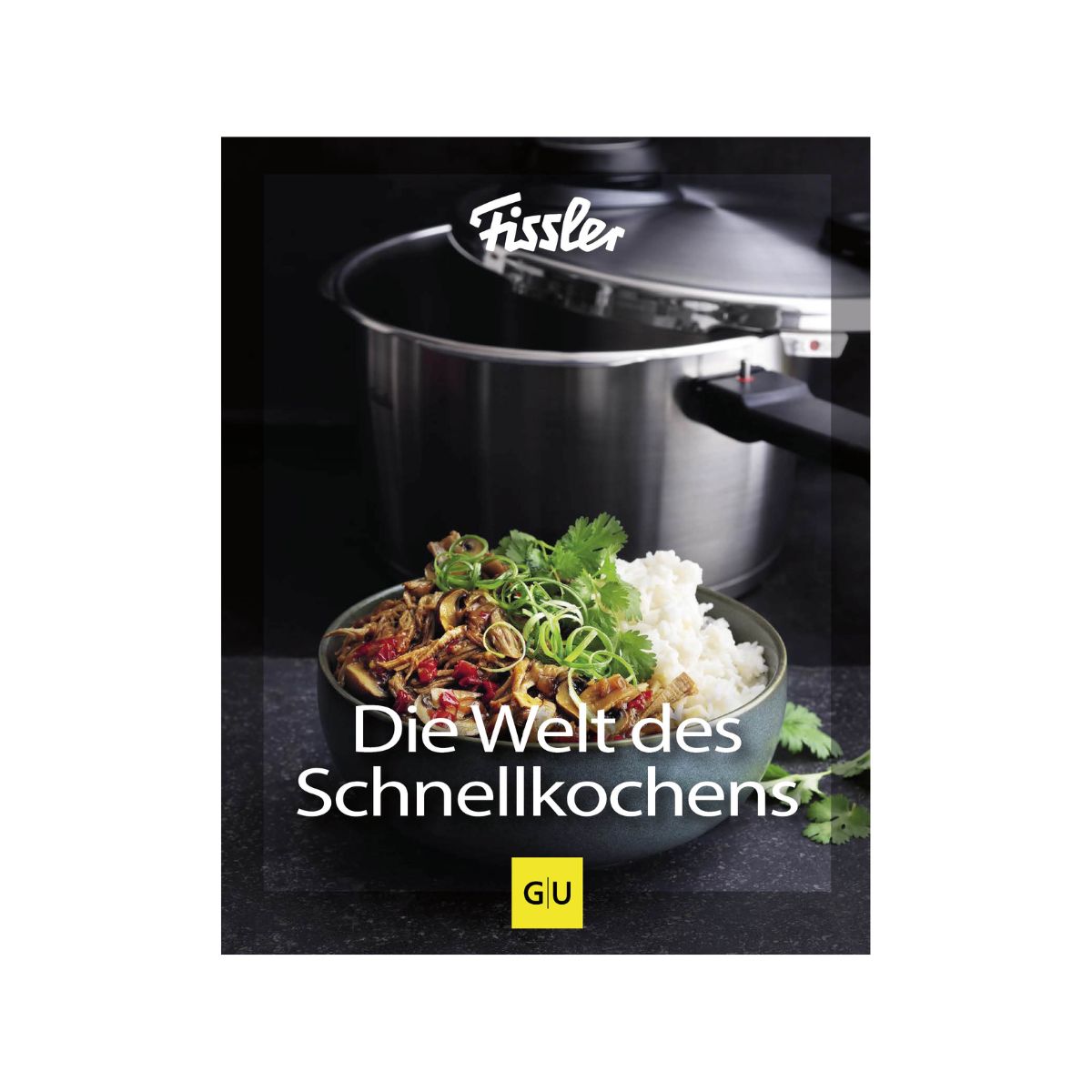 alt
Cookbook cover: "The World of Pressure Cooking" by Fissler, showing rice and vegetables in front of an elegant Fissler stainless steel pressure cooker.